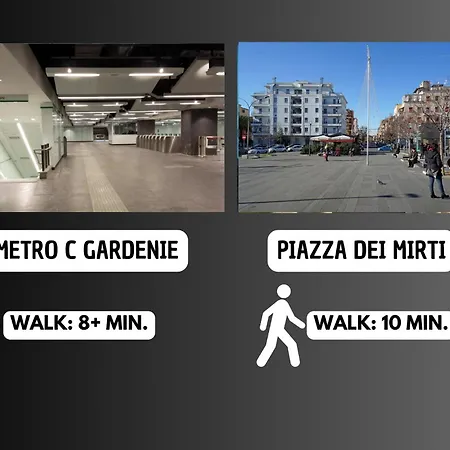 公寓 Rome-elegant Space Near Metro With Ac